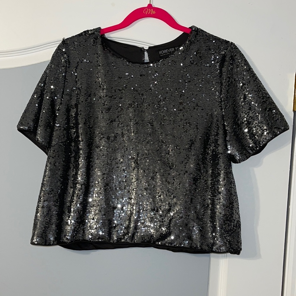 Sequin Crop top